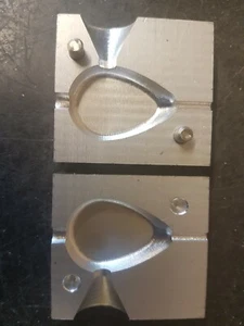 MOLDE DE PESO DE PLOMO PERA PLANA DE PESCA EN LÍNEA 5 OZ - Imagen 1 de 2