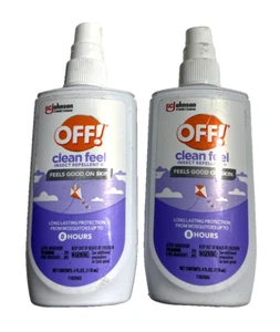 OFF! Clean Feel Insect Repellent Spray 4 fl oz ( 2 bottles) - Picture 1 of 4