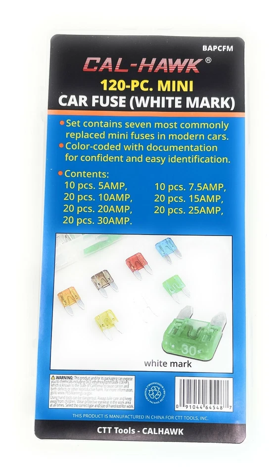 120 Assorted Car Truck Mini Fuse White Mark   - Image 1 of 4