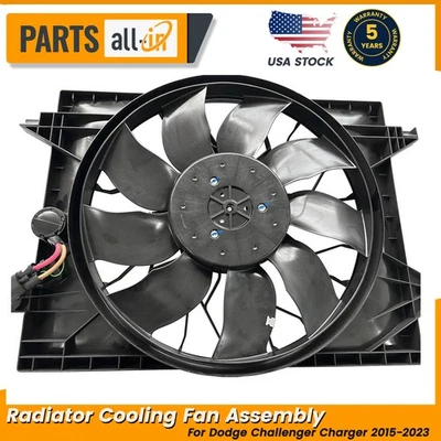 Conjunto de ventilador de refrigeración del radiador para Dodge Challenger Charger 2015-2023 68541987AA Foto 1 de 4