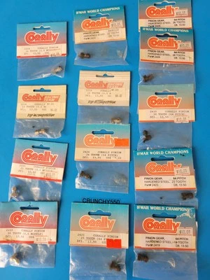 Corally SP10 SP12 Pan Car Pinion Gear Lot (13) Pieces 64P 32P Vintage RC SP-10 - Image 1 of 4