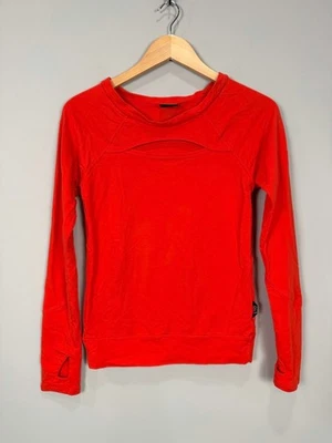 Top de mujer SPLITS59 naranja recortado manga larga XS Foto 1 de 4