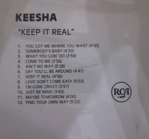 Keesha - Keep It Real Advance Promo - RCA - 1999 RARE CD R&B/Funk/Soul 12 Tracks - Bild 1 von 2