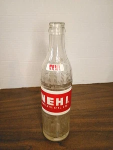 Vintage NEHI Clear Soda Bottle Royal Crown Bottling Perfect Condition - Picture 1 of 4