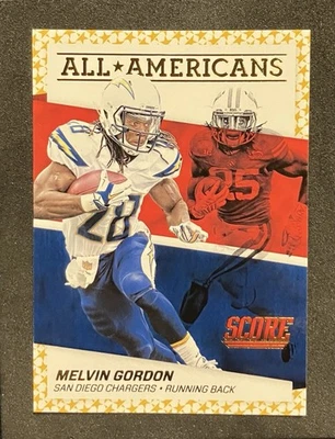 2016 Panin Score Melvin Gordon #2 All-American Red #2 San Diego Chargers - Image 1 of 2