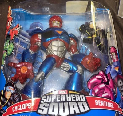 Marvel SUPER HERO SQUAD CYCLOPS CENTINEL Mega Pack Conjunto de Figuras - Hasbro 2007 Nuevo Foto 1 de 3
