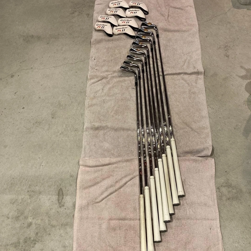 Juego de plancha TaylorMade R11 8 piezas 5-Pw-Aw-Sw Flex R Fujikura TM65i (sin derechos de aduana) Foto 1 de 4