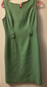 Vestido midi vintage Shilly of New York para mujer talla 10 verde hecho en EE. UU. - Imagen 1 de 6