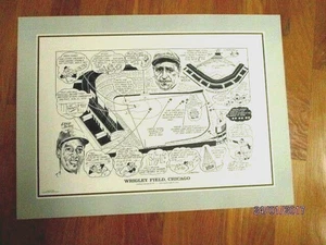 WRIGLEY FIELD Home of the Cubs Hack Wilson, Ernie Banks, etc.(22x16) Print/Photo - Picture 1 of 1