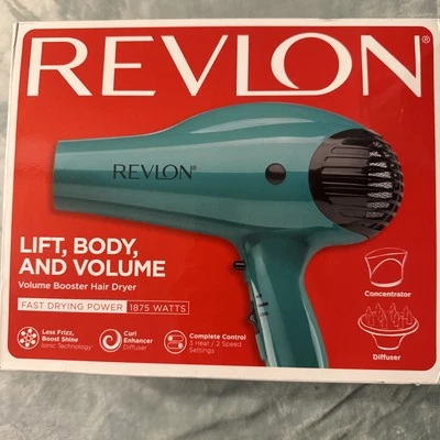Secador de cabelo iônico Revlon RVDR5036EME 1875W - Verde - NOVO, CAIXA DANIFICADA - Imagem 1 de 4
