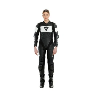 Mono De Moto Para Mujer Dainese Imatra Lady De Cuero 1PC Perfecto Negro Blanco - Imagen 1 de 1