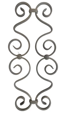 Paneles de desplazamiento de acero forjado real, inserto de puerta de valla ornamental para 1/2 cuadrado Piquete Foto 1 de 2