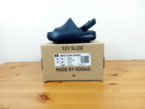 Adidas Yeezy Slide neonati "ONYX" taglia Uk7k EU25