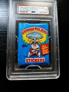 PSA 7 NM 1985 Topps Garbage Pail Kids 2nd Series OS2 Wax Pack NO 25c PRICE  - Picture 1 of 4