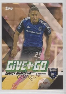 2017 Topps MLS Give & Go Chris Wondolowski Quincy Amarikwa #GG-AW - Picture 1 of 4