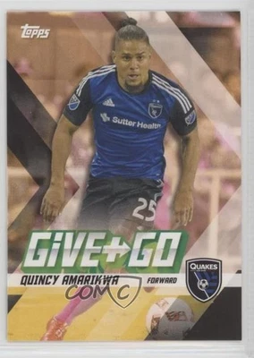 2017 Topps MLS Give & Go Chris Wondolowski Quincy Amarikwa #GG-AW - Image 1 of 2