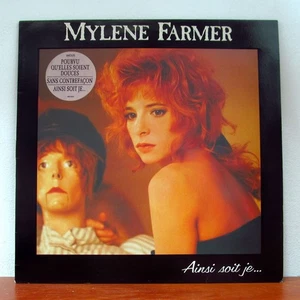 Mylene Farmer – Ainsi Soit Je... ( France LP , 1988 Embossed Letters ) - Foto 1 di 5