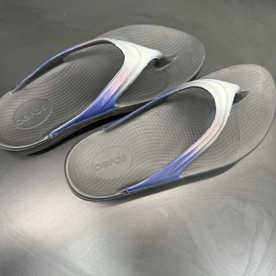 OOFOS 女式 Oolala Active Sport Recovery 丁字裤凉鞋女式 10 码 — 第 1/4 张图片