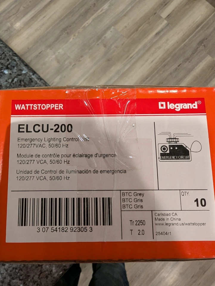 (10) Control de iluminación de emergencia Legrand Wattstopper Elcu-200 Foto 1 de 2