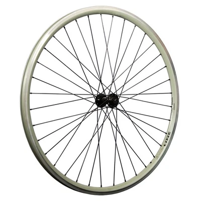 28 Zoll Fahrrad Vorderrad Hohlkammer DT Swiss Shimano Deore HB-T610 V-Brake grün - Bild 1 von 4