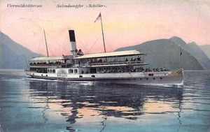Schweiz - Vierwaldstättersee (LU) Salondampfer Schiller - Verlag E. Goetz 4407 - Bild 1 von 2