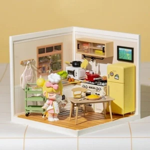 Rolife Happy Meals Kitchen Plastic DIY Miniature House Kit Building Blocks Kits - Picture 1 of 6