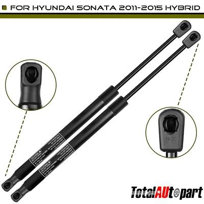2x Lift Supports Gas Struts for Hyundai Sonata Hybrid 2011-2015 2.4L Front Hood - Image 1 of 4