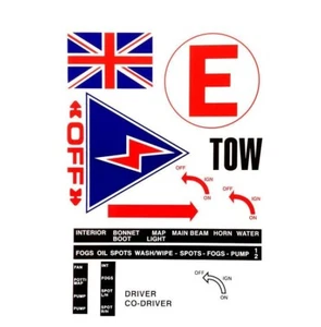 Motorsport Scrutineer Safety Sticker/Decal Sheet Off-Road/Race/Rally/Competition - Picture 1 of 1