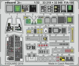 Eduard 32948 x 1/32 F/A-18E Interior for Revell (Painted) - Picture 1 of 2