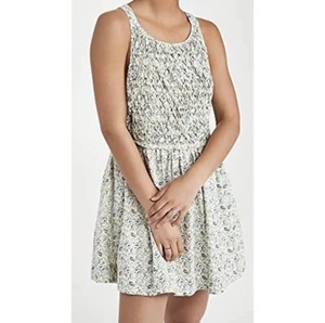 Mini Vestido para Mujer Free People Petunia Natural Azul Verde Sin Mangas Talla Pequeña - Imagen 1 de 7