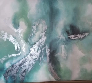 36 X 24" CANVAS ABSTRACT WALL ART for BEDROOM, LIVINGROOM OPEN BOX/NEW - Picture 1 of 5