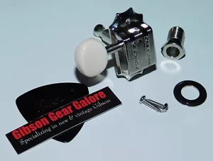 Gibson Les Paul Tuner Kluson Deluxe White Peg Guitar Parts Tuning Machine SG A - Picture 1 of 3