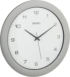 New Office Wall Clock, Silver Tone, No Size - AU Free And Fast Shipping - Picture 1 of 9