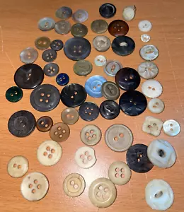 Exceptional Vintage Antique Privative Button Lot | Varied Ages and Materials - Picture 1 of 4