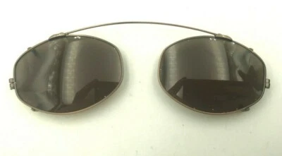 Gafas de sol vintage Calvin Klein 1201C bronce ovaladas con clip Japón Foto 1 de 4