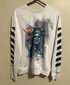 Hudson Outerwear Pullover Sweatshirt Statue Of Liberty Men’s Medium   S331 - Picture 1 of 8