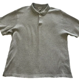 Alfani Polo Large Gray 100% Cotton Short Sleeves - Picture 1 of 5
