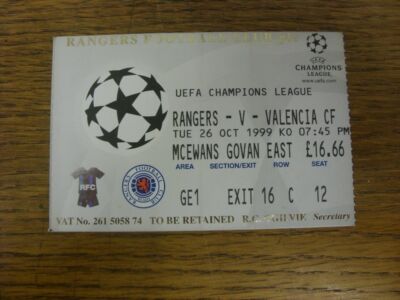 Rangers Football Tickets & Stubs for sale | eBay UK