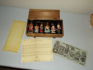 THE NIGHT BRFORE CHRISTMAS 6 Glass Ornaments /Thomas Pacconi Classics/Wooden Box - Picture 1 of 20