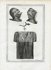 CHAIN MAIL Shirt and Helmets - Vintage Ancient Armour Print  #J391
