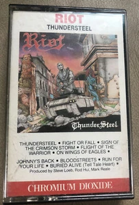 RIOT Thunder Steel TESTED RARE CHROME Cassette Tape Canada CBS Thundersteel - Picture 1 of 5
