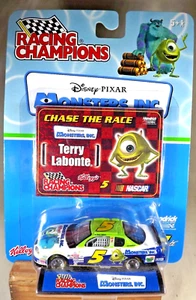 2001 Racing Champions Disney-Pixar Monsters Inc TERRY LABONTE #5 Kellogg's 1:64 - Picture 1 of 6