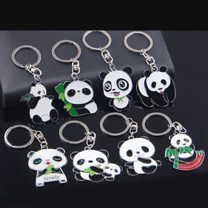 Joli porte-clés panda sac porte-clés voiture pendentif porte-clés chaîne cadeau de Noël