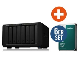 Synology DS1621+ NAS System 6-Bay 96TB inkl 6x 16 TB Synology HDD HAT3310-16T - Bild 1 von 8
