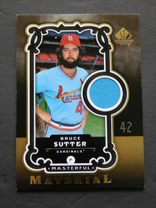 Bruce Sutter 2007 Upper Deck SP Legendary Cuts Masterful Material (GU) Card