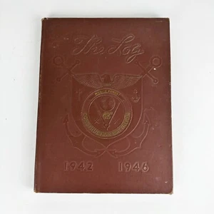 WWII US Navy Seabees Yearbook 43rd Construction Battalion 'The Log' 1942-46 RARE - Picture 1 of 24