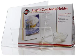 Norpro Acrylic Book / Tablet Holder with Splatter Guard - 12 ½ x 9 x 3 ¼ inches - Picture 1 of 2
