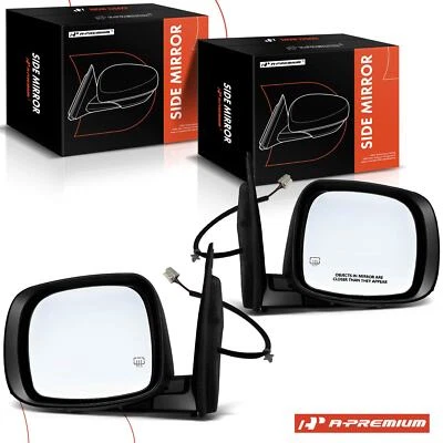 A-Premium 2Pcs LH & RH Black Mirror for Dodge Grand Caravan 2011-2020 Chrysler - Image 1 of 4