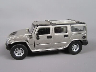 C119 Maisto Cina Hummer H2 SUV 2003 USA Argento 1:46 - Immagine 1 di 4