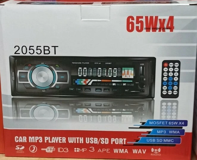 AUTORADIO BT 1 DIN 65W X4 Autoradio - Nero - Immagine 1 di 1